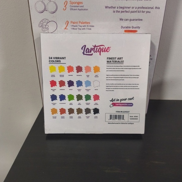 Glokers Acrylic Paint Kit Art Supplies, Palette Canvas Brush & watercolor paint - Picture 6 of 7